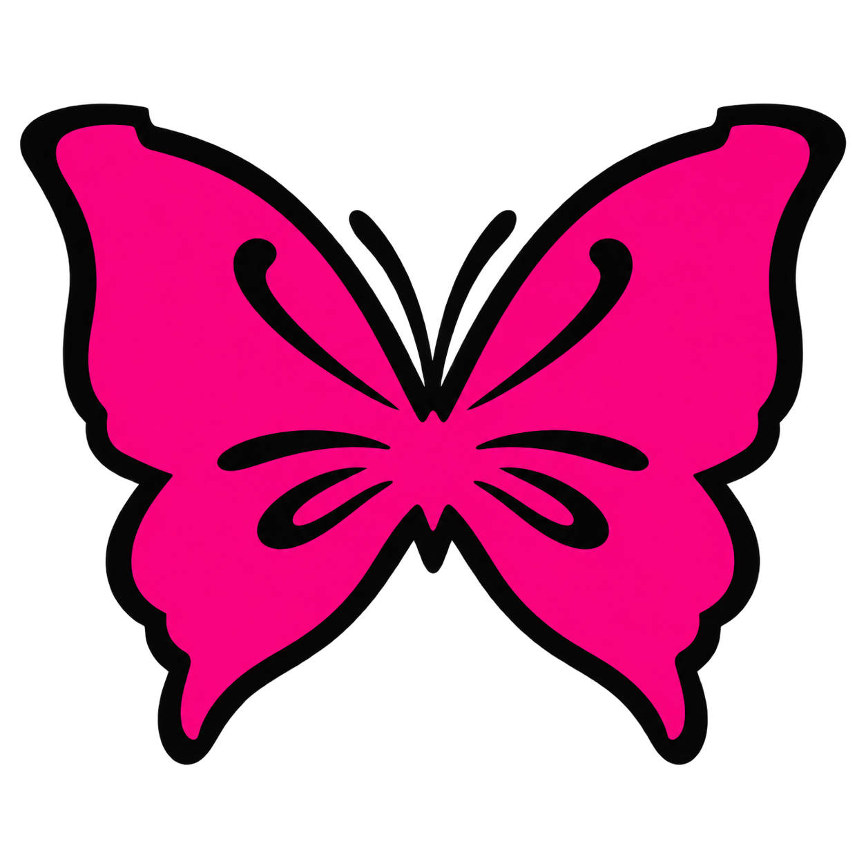 Butterfly engraving artwork