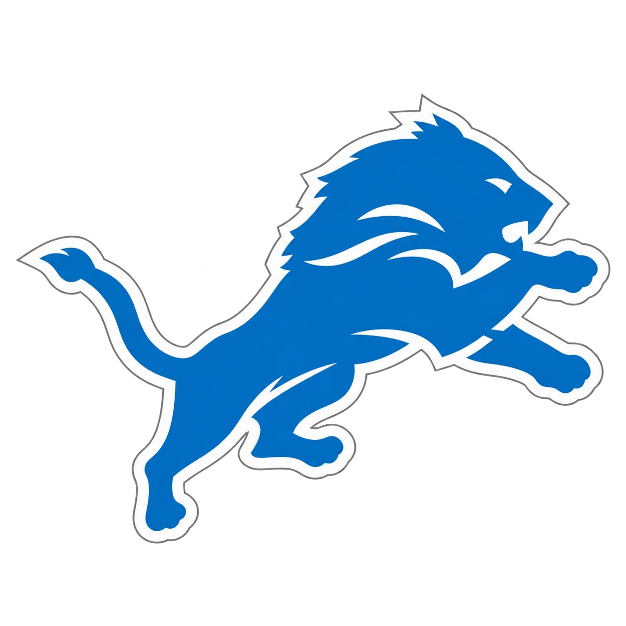 Detroit Lions engraving artwork