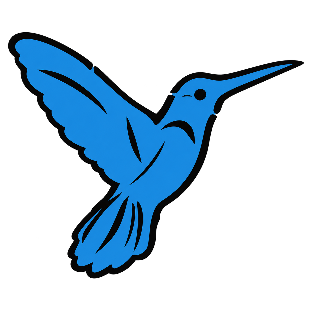 Hummingbird engraving artwork