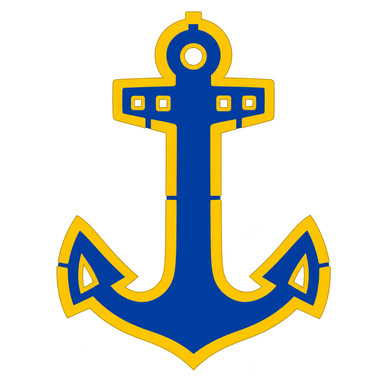 Navy anchor engraving artwork