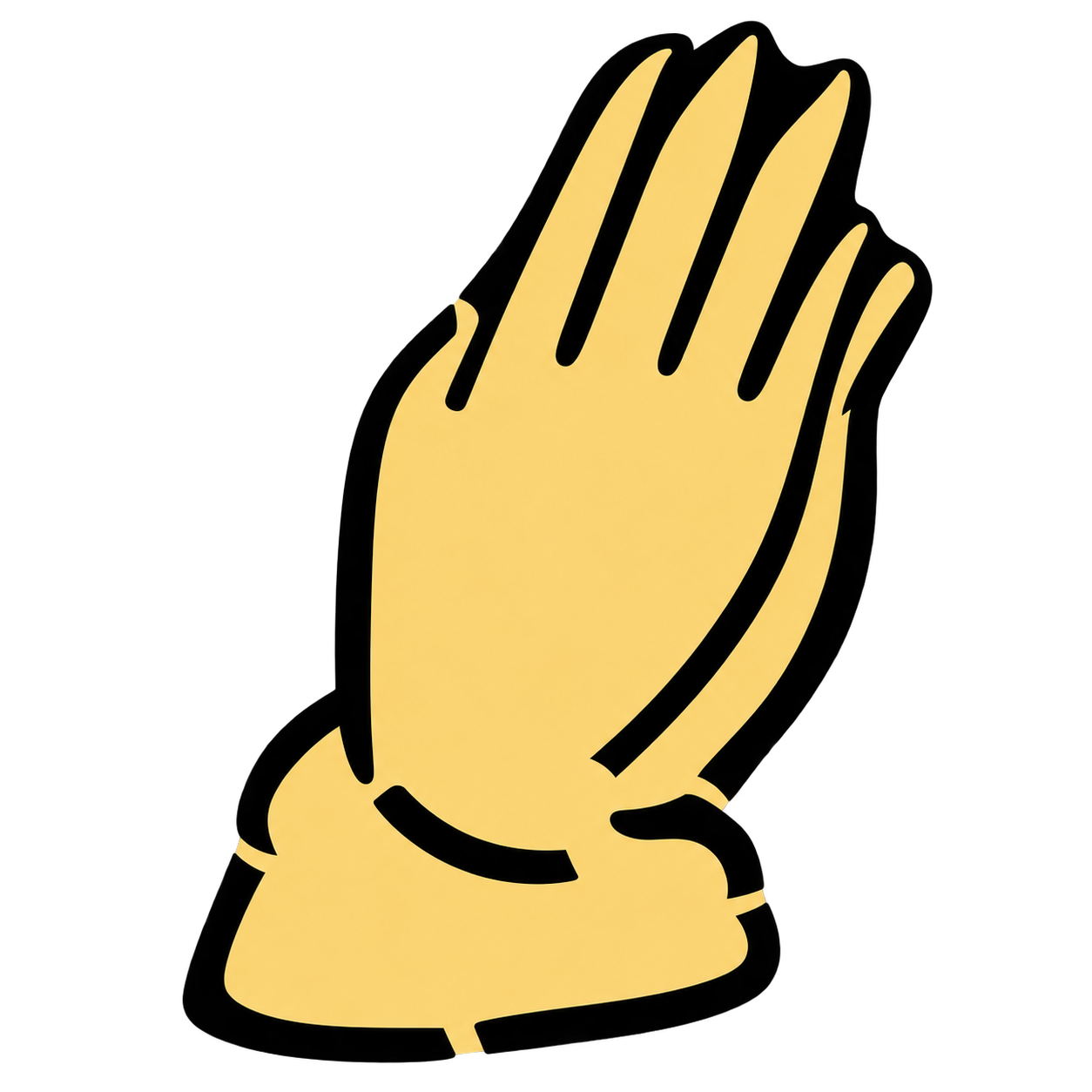 Praying hands engraving artwork