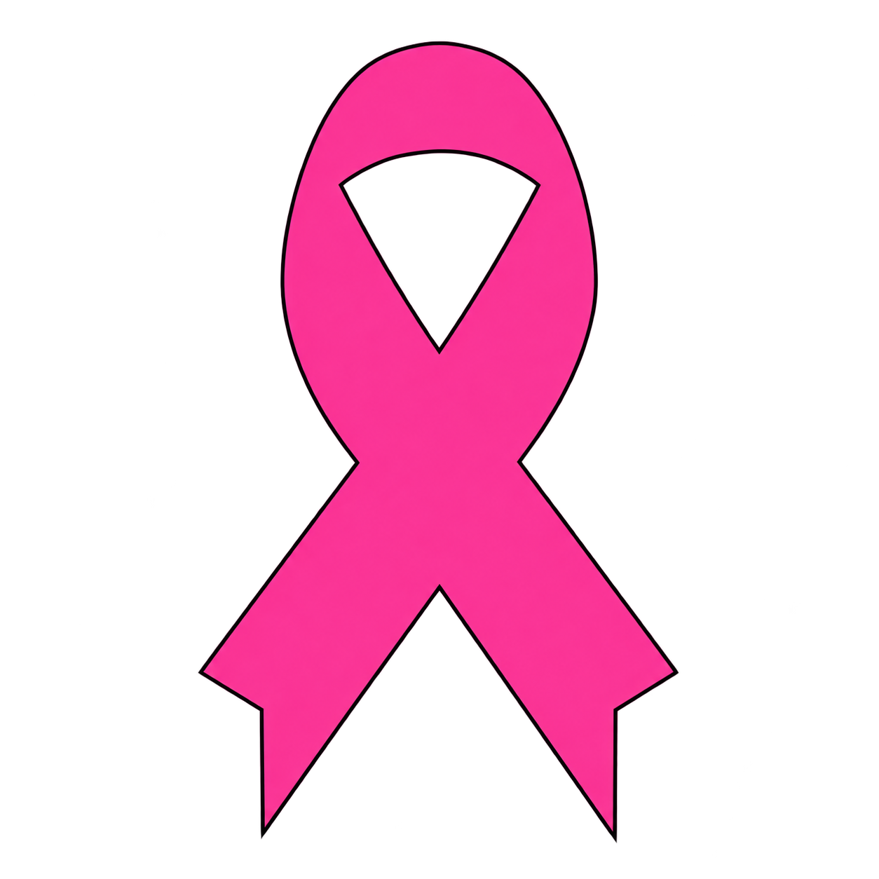 Awareness ribbon engraving artwork