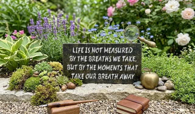 Life's Moments granite memorial plaque