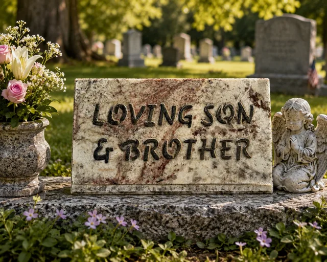 Loving Son & Brother · remembrance setting