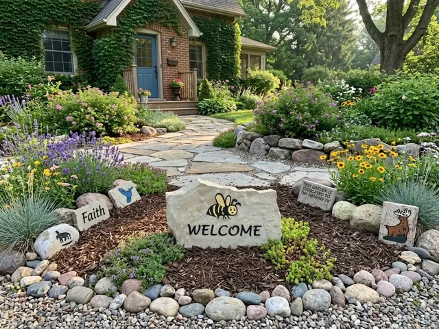 Bee welcome garden display