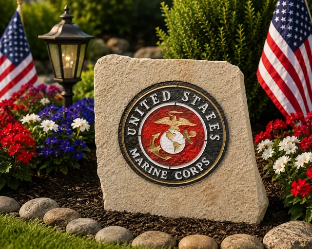 Marine Corps tribute stone