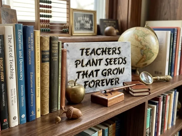 Teachers Plant Seeds granite plaque