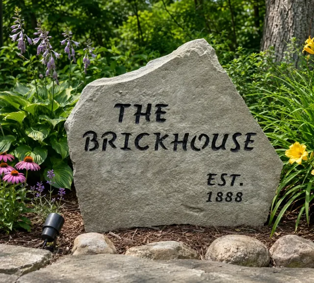 The Brickhouse family-name stone