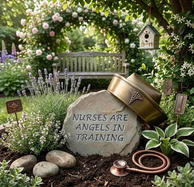 Nurses Are Angels gift stone