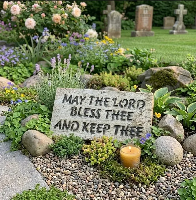 May the Lord Bless and Keep Thee plaque