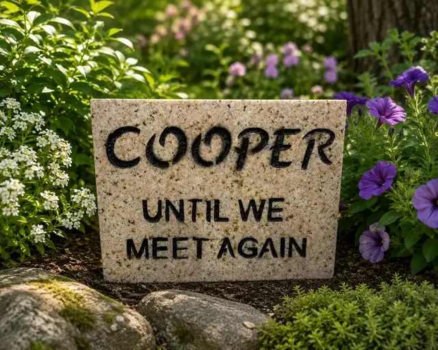 Cooper pet memorial