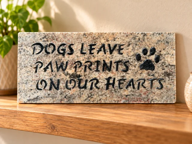 Dogs Leave Pawprints · granite