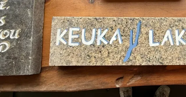 Keuka Lake granite plaque