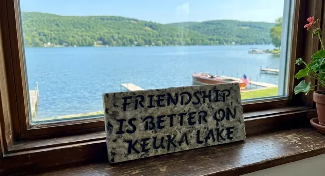 Keuka Lake friendship plaque