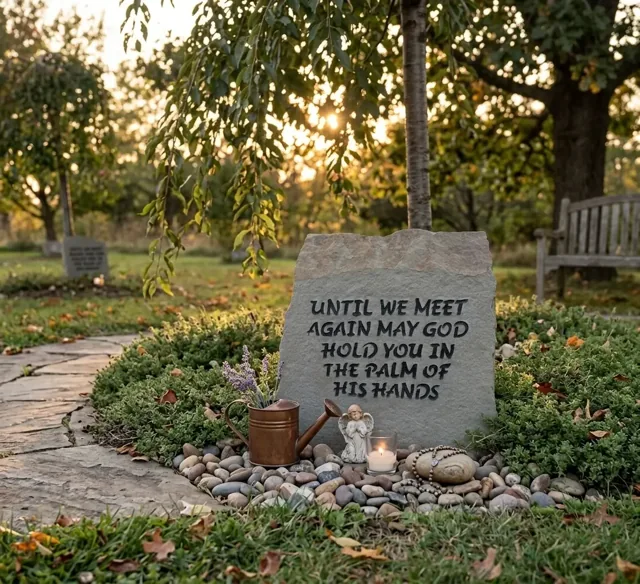 Until We Meet Again remembrance stone
