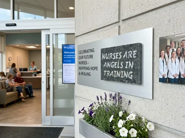 Nurses Are Angels granite plaque