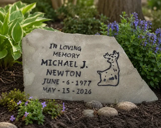 Personalized memorial stone