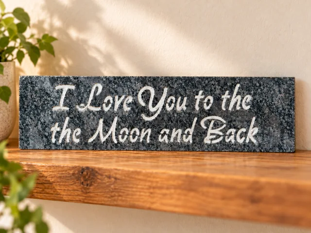 Love You to the Moon and Back · granite