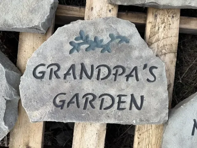 Grandpa's Garden accent stone