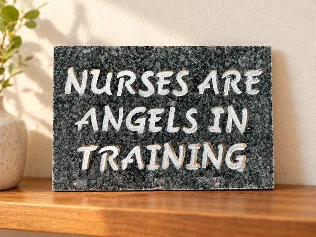 Nurses Are Angels in Training · granite