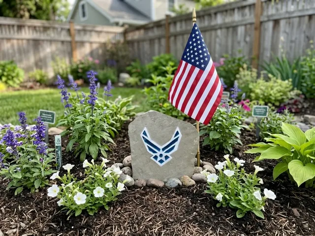 U.S. Air Force emblem stone