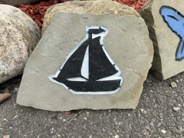 Sailboat garden accent