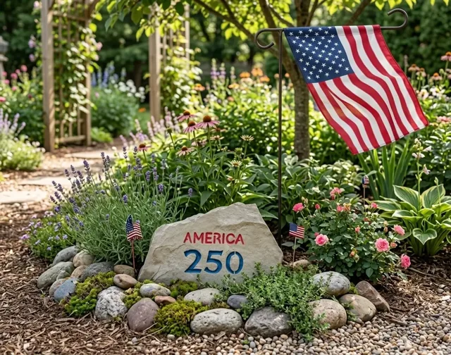 America 250 commemorative stone