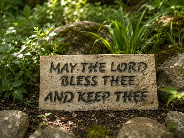 May the Lord Bless Thee · garden setting