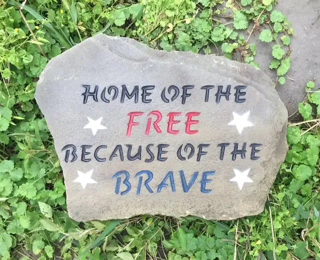 Home of the Free, Because of the Brave stone