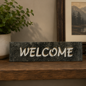 Engraved Granite Name Stone